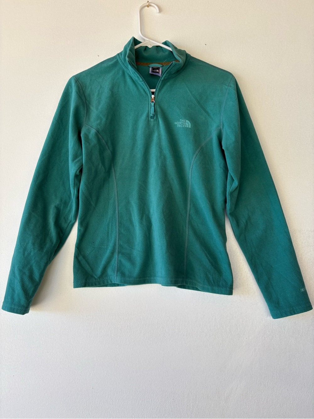 The North Face Women's Teal Quarter-Zip Fleece Pullover